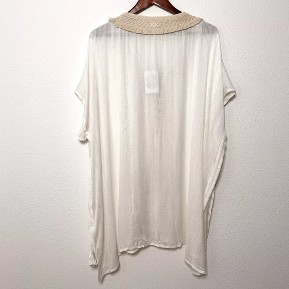 Anthropologie Surf Gypsy bohemian boho crochet swimsuit cover up tunic size M - Picture 8 of 12